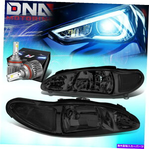 US�w�b�h���C�g 1997�N����2002�N�t�H�[�h��q4-DR�w�b�h���C�g�w�b�h�����vW / LED�L�b�g�X�����X�^�C���X���[�N FOR 1997-2002 FORD ESCORT 4-DR HEADLIGHT HEAD LAMPS W/LED KIT SLIM STYLE SMOKED�y���s�A���i�z
