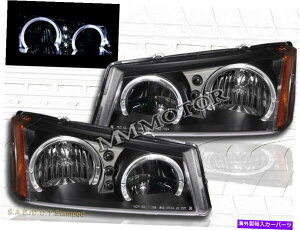 US�w�b�h���C�g 03 04 05 06 Chevy Silverado Avalanche Dual Halo Angel Eyes Led�w�b�h���C�g�u���b�N 03 04 05 06 Chevy Silverado Avalanche Dual Halo Angel Eyes LED Headlights Black�y���s�A���i�z