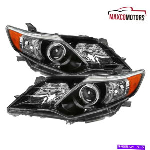 USwbhCg 2012-2014 TOYOTA CAMRY SEX^C̃vWFN^[wbhCgv Glossy Black For 2012-2014 Toyota Camry SE Style Projector Headlights Lamps