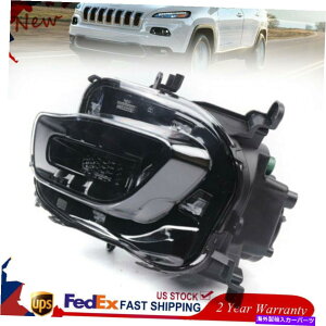 USwbhCg 2014-2018 Jeep Cherokeê߂̍̍nQvWFN^[̃wbhCg Left Side Black Halogen Projector Headlights for 2014-2018 Jeep Cherokee