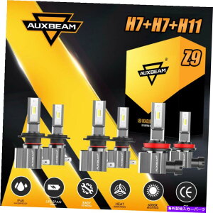 USwbhCg AUXBeam H7 + H7 + H11 CSP LEDwbhCgdR{6X 6500K HI LOr[tHOCgZ9 AUXBEAM H7+H7+H11 CSP LED Headlight Bulb Combo 6x 6500K Hi Lo Beam&Fog Light Z9