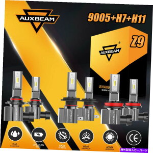 USwbhCg AUXBeam 9005 + H7 + H11 LEDwbhCgd6500KR{CSP HI LOr[tHOCgZ9 AUXBEAM 9005+H7+H11 LED Headlight Bulb 6500K Combo CSP Hi Lo Beam & Fog Light Z9
