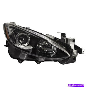 USwbhCg wbhCgnQubNnEWOEJ[ptBbg2014-2016}c_3Z_/nb` Headlight Halogen Black Housing Right CAPA Fits 2014-2016 Mazda 3 Sedan/Hatch