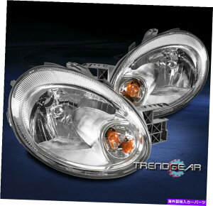 USwbhCg 03 04 05 Dodge Neon Le R / T SE SRT-4 SXTNX^X^CNwbhCgv FOR 03 04 05 DODGE NEON LE R/T SE SRT-4 SXT CRYSTAL STYLE CHROME HEADLIGHTS LAMP