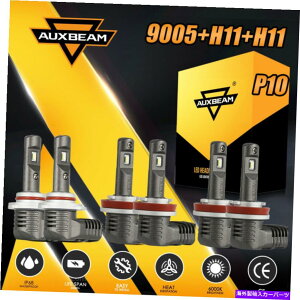 USwbhCg AUXBeam 6X 9005 + H11 + H11 156W LEDwbhCgd6000KR{Hi Lo Fog Light P10 AUXBEAM 6x 9005+H11+H11 156W LED Headlight Bulb 6000K Combo Hi Lo Fog Light P10