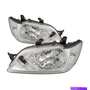 USwbhCg wbhCgN[nQ΍EZbgtBbg02-2003OHT[ Headlights Chrome Halogen Pair Left Right Set Fits 02-2003 Mitsubishi Lancer