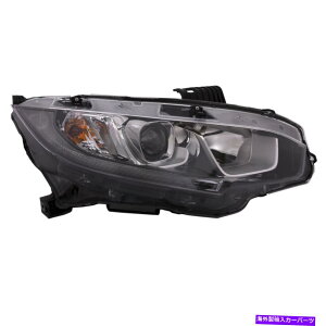 USwbhCg wbhCgvWFN^[W /n[EtBbg2016-2018z_VrbNN[y/Z_EX / EX-L Headlight Projector w/Halo Right Fits 2016-2018 Honda Civic Coupe/Sedan EX/EX-L
