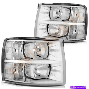 USwbhCg wbhCgv2007-2013V{[Vo[hCg+E1yA Headlight Lamps Fits 2007-2013 Chevy Silverado Lights Left+Right Sides One Pair