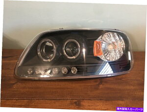 USwbhCg 97-03 F150 ExpeditionubNX[Nn[vWFN^[LEDwbhCgTChLH 97-03 F150 Expedition Black Smoked Halo Projector LED Headlight Left Side LH