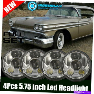 USwbhCg 4s[X5-3 / 4 "5.75" LEDvWFN^[wbhCgDRLtBbgOldsmobile 98 1958-1975 4pcs 5-3/4" 5.75" LED Projector Headlights DRL Fit for Oldsmobile 98 1958-1975