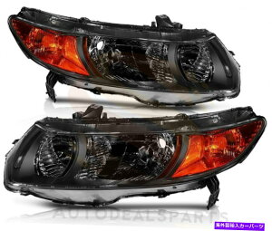 USwbhCg z_VrbNN[y2hA06-11+EpwbhCgAZu Headlights Assembly For Honda Civic Coupe 2 Door 06-11 Left + Right Replacement