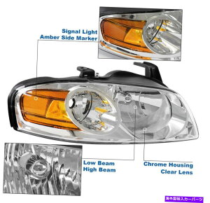 US�w�b�h���C�g 2004�N2005�N2006�NSENTRA SE-R�X�^�C���N���[���w�b�h���C�g+ LED DRL�����vW / 6000K HID For 2004 2005 2006 Sentra SE-R Style Chrome Headlights +LED DRL Lamp w/6000K HID�y���s�A���i�z