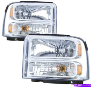 USwbhCg 2005 - 2007tH[hX[p[f[eBW / On[[ - _rbh\wbhCgwbhvyAZbg For 2005-2007 Ford Super Duty w/o Harley-Davidson Headlight Headlamp Pair Set