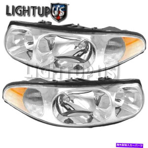 US�w�b�h���C�g ���E�̑��ʃy�A�t���[�g�w�b�h���C�g2000~2005 Buick Leasabre�J�X�^�� Left Right Sides Pair Fluted Headlights for 2000-2005 BUICK LESABRE CUSTOM�y���s�A���i�z