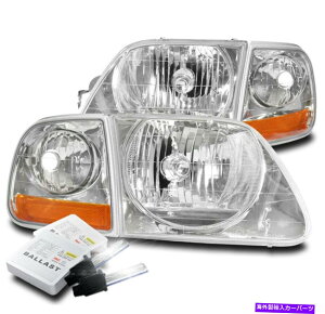 USwbhCg 1997 - 2003NtH[hF-150/2002GNXyfBVN[wbhCgwbhv+ 6KLZmHID FOR 1997-2003 FORD F-150/2002 EXPEDITION CHROME HEADLIGHT HEADLAMP +6K XENON HID