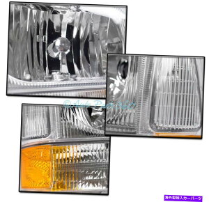 USwbhCg 99-04tH[hF-250 F-350 F-450 SUPERDUTYGNXJ[VN[wbhCgW / BLUE DRL LED 99-04 FORD F-250 F-350 F-450 SUPERDUTY EXCURSION CHROME HEADLIGHT W/BLUE DRL LED