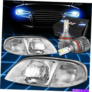 USwbhCg FIT 1999-2003tH[hEBhXX^[OEX^CwbhCgvW / LEDLbgXX^CN Fit 1999-2003 Ford Windstar OE Style Headlight Lamps w/LED Kit Slim Style Chrome