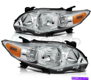 USwbhCg Headlights2011-2013g^J[tgwbhvAZuN[nEWO Headlights Fits 2011-2013 Toyota Corolla Front Headlamp Assembly Chrome Housing