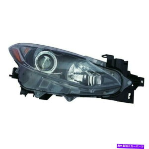USヘッドライト RH右乗客用ヘッドランプレンズ/ハウジングハロゲン2014 2016 Mazda 3セダン RH Right Passenger Headlamp Lens/Housing Halogen fits 2014 2016 Mazda 3 Sedan