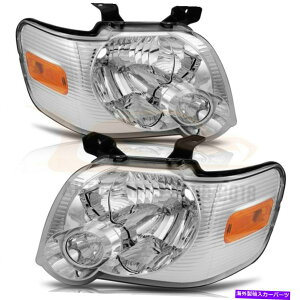 USwbhCg wbhvAZu2006-2010tH[hGNXv[N??NAwbhCgu Headlamps Assembly Fits 2006-2010 Ford Explorer Chrome Clear Headlights Replace