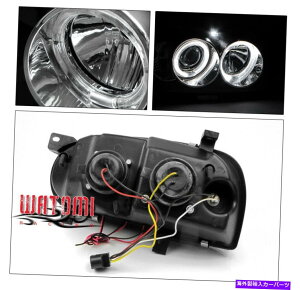 USwbhCg 93-98 VWSt/ 95-99JuIn[vWFN^[wbhCgubN94 96 97+E 93-98 VW GOLF/95-99 CABRIO HALO PROJECTOR HEADLIGHTS BLACK 94 96 97 LEFT+RIGHT
