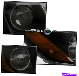 USwbhCg 2007N2008N2009Ng^JubN/X[NvWFN^[wbhCg+u[LED DRLLbg FOR 2007 2008 2009 TOYOTA CAMRY BLACK/SMOKE PROJECTOR HEADLIGHT+BLUE LED DRL KIT