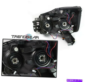 US�w�b�h���C�g Crystal Chrome�w�b�h���C�gW / Blue DRL LED�L�b�g2004-2015 Titan / 2005-2007 Armada CRYSTAL CHROME HEADLIGHT W/BLUE DRL LED KIT FOR 2004-2015 TITAN/2005-2007 ARMADA