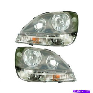 US�w�b�h���C�g 1999�N2000 LX RX-300�w�b�h���C�g�E�E�y�A�Z�b�g�̃t�B�b�g Fits For 1999 2000 LX RX-300 Headlight Right & Left Pair Set�y���s�A���i�z