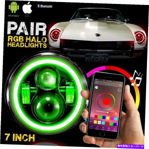 USwbhCg 701978NDATSUN 240Z 260Z 260Z 2 7wbhCgLED`FCXn[vWFN^[DRL For 70 to 1978 Datsun 240Z 260Z Two 7 Headlights LED Chase Halo Projector DRL