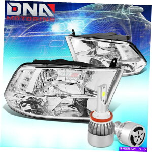 USwbhCg N[NbhwbhCg+NAR[i[+zCgLED H8 HID W /t@tBbg09-17 RAM DS DJ D2 CHROME QUAD HEADLIGHT+CLEAR CORNER+WHITE LED H8 HID W/FAN FIT 09-17 RAM DS DJ D2