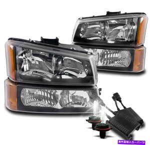 USwbhCg 03-06 Chevy Silverado / Avalanche Black HeadlightwbhvW / 50W 8000K HIDLbg FOR 03-06 CHEVY SILVERADO/AVALANCHE BLACK HEADLIGHT HEADLAMP W/50W 8000K HID KIT