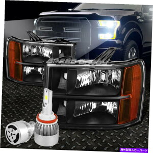 USwbhCg ubNYwbhCg+Ao[R[i[+zCgLED H8 HID 07-14 GMCVĜ߂̃t@ BLACK LENS HEADLIGHT+AMBER CORNER+WHITE LED H8 HID W/FAN FOR 07-14 GMC SIERRA
