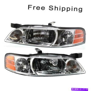 US�w�b�h���C�g �n���Q���w�b�h�����v�A�Z���u��2�y�ALH��RH�T�C�h�t�B�b�g2000-01���Y�A���e�B�} Halogen Head Lamp Assembly Set of 2 Pair LH & RH Side Fits 2000-01 Nissan Altima�y���s�A���i�z