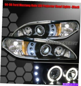 USwbhCg 94-98tH[h}X^OvWFN^[wbhCgubNSVTRu 94-98 FORD MUSTANG PROJECTOR HEADLIGHTS BLACK SVT COBRA