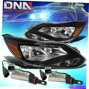 USwbhCg ubNwbhCg+Ao[R[i[VOi+ 6000KzCgLEDVXetBbg12-14tH[JXtH[JX BLACK HEADLIGHT+AMBER CORNER SIGNAL+6000K WHITE LED SYSTEM FIT 12-14 FORD FOCUS
