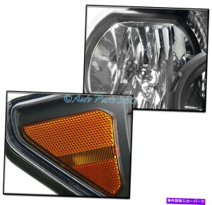 USwbhCg 07-13g^ch/ 08 +ZRCANX^wbhCgubN/Ao[W /op[DRL LED 07-13 TOYOTA TUNDRA/08+ SEQUOIA CRYSTAL HEADLIGHTS BLACK/AMBER W/BUMPER DRL LED