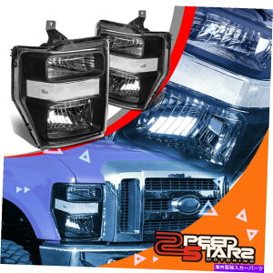 USwbhCg 08-10 Superduty F250-F550ubNnEWÕwbhvNAop[R[i[Cg FOR 08-10 SUPERDUTY F250-F550 BLACK HOUSING HEADLAMPS CLEAR BUMPER CORNER LIGH