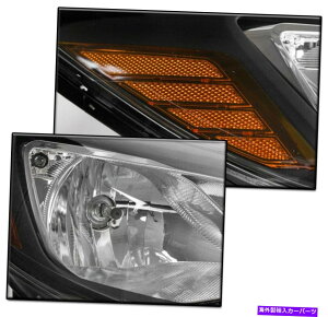 USwbhCg 2012-2014tH[htH[JXubNIWF̌wbhCgvW / LEDVOiDRL FOR 2012-2014 FORD FOCUS BLACK AMBER REPLACEMENT HEADLIGHT LAMP W/LED SIGNAL DRL