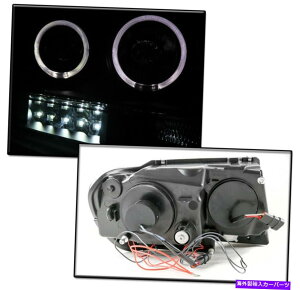 US�w�b�h���C�g 99-04�W�[�v�O�����h�`�F���L�[�n���[LED�v���W�F�N�^�[�w�b�h���C�g�w�b�h�����v�����v�u���b�N FOR 99-04 JEEP GRAND CHEROKEE HALO LED PROJECTOR HEADLIGHTS HEADLAMP LAMP BLACK�y���s�A���i�z