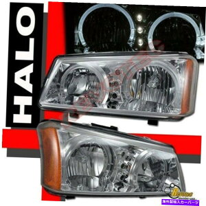 US�w�b�h���C�g 03 04 04 05 06 Chevy Silverado Avalanche�f���A���n���[�G���W�F���A�C��LED�w�b�h���C�g 03 04 05 06 Chevy Silverado Avalanche Dual Halo Angel Eyes LED Headlights�y���s�A���i�z