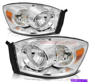 USwbhCg 2006-2009Dodge Ram HeadlightšAZũtgv1 For 2006-2009 Dodge Ram Headlights Replacement Assembly Front Headlamps One Pair
