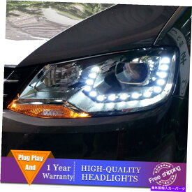 USヘッドライト Volkswagen Sharan HeadlightダブルレンズビームプロジェクターHID LED DRL 2012-2018 For Volkswagen Sharan Headlight Double Lens Beam Projector HID LED DRL 2012-2018