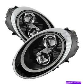 USヘッドライト Spyder Auto 5080134 DRL LEDプロジェクターヘッドライトがフィット05-09 911 Spyder Auto 5080134 DRL LED Projector Headlights Fits 05-09 911