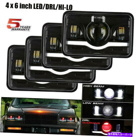 USヘッドライト シボレーピックアップ用4×6 '' LEDヘッドライトHI / LO DRLビームC10 C20 K10 K20 R10 R20 4x6'' LED Headlight Hi/Lo DRL Beam For Chevrolet Pickup C10 C20 K10 K20 R10 R20