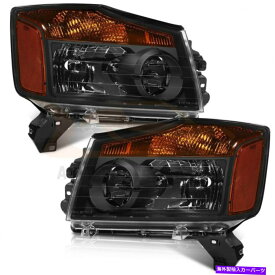 USヘッドライト 日産ティチン2004-2015 1対フロントライト交換用ヘッドランプアセンブリ Headlamps Assembly For Nissan Titan 2004-2015 One Pair Front Lights Replacement