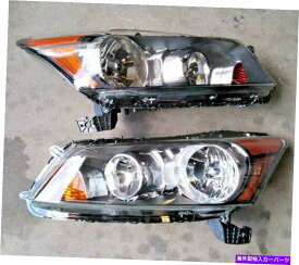 USヘッドライト Autosaver88ヘッドライトペアLH RHは2008-2012ホンダアコード4ドアのためのフィット AUTOSAVER88 Headlights Pair LH RH fits for 2008-2012 Honda Accord 4-Door