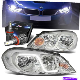 USヘッドライト クロームハウジングクリアシグナルヘッドライト+ファンLED HIDキット06~16シボレーインパラ CHROME HOUSING CLEAR SIGNAL HEADLIGHT+FAN LED HID KIT FOR 06-16 CHEVY IMPALA