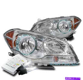 USヘッドライト 08~12のシボレーMalibuの交換ヘッドライトヘッドランプランプクロームW / 8K HIDキット FOR 08-12 CHEVY MALIBU REPLACEMENT HEADLIGHTS HEADLAMPS LAMP CHROME W/8K HID KIT