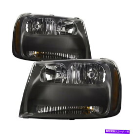 USヘッドライト ハロゲンヘッドライトペアフィット2006-2009シボレートレイルブレアゼルLT / 2008 LS TRAILBLAZER Halogen Headlight Pair Fits 2006-2009 Chevy Trailblazer LT/2008 LS Trailblazer