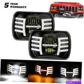 USヘッドライト 5×7 "7×6 H6054 LEDヘッドライトヘッドランプJeep YJ XJ Chevy Express Van Ford GMC 5x7" 7x6 H6054 LED Headlight Headlamp for Jeep YJ XJ Chevy Express Van Ford GMC